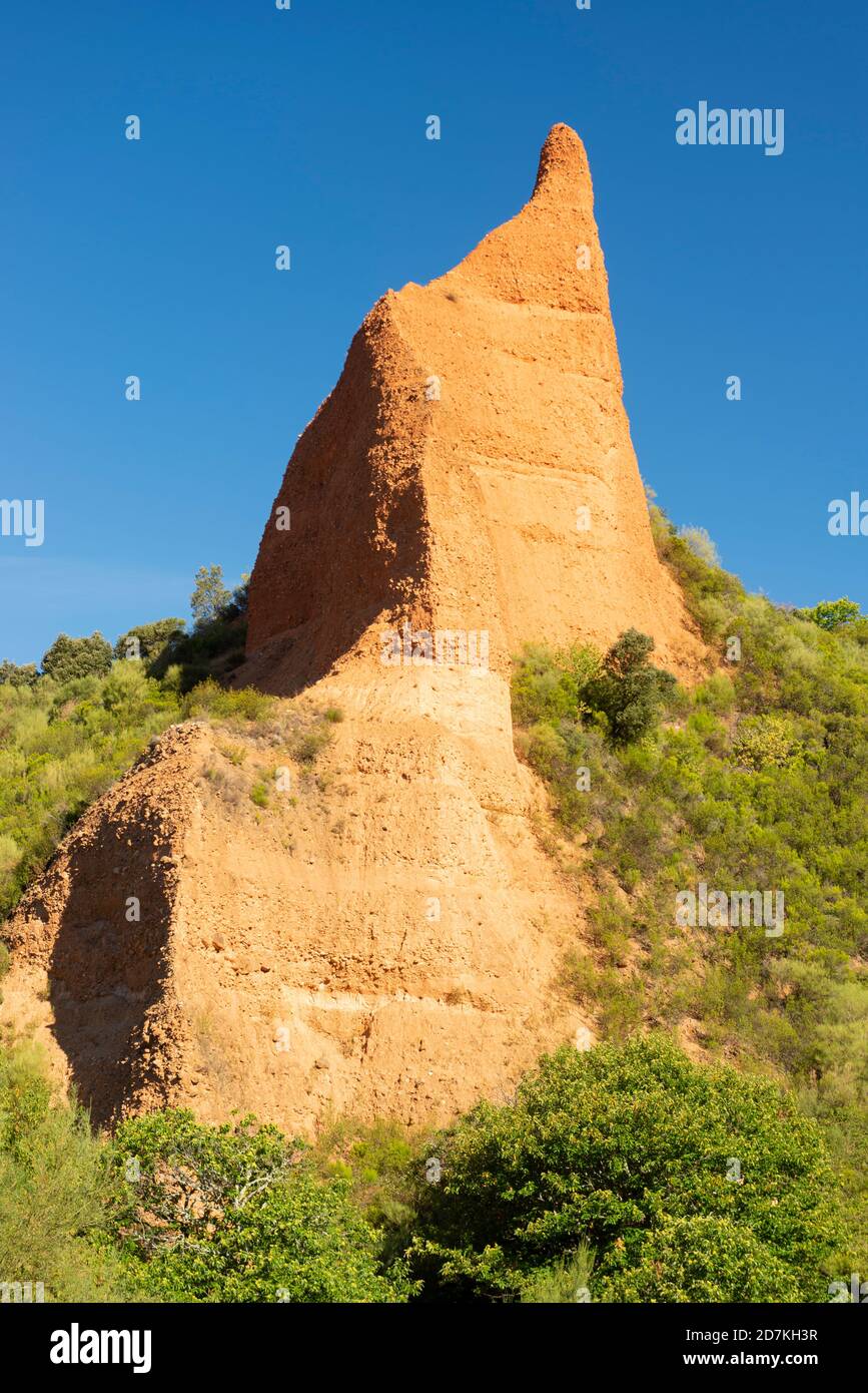 Détail vertical las médulas Banque D'Images
