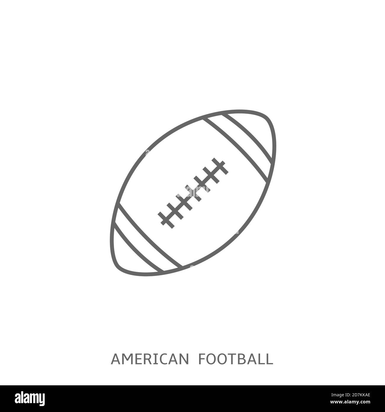Vecteur d'icône de ballon de football américain Illustration de Vecteur
