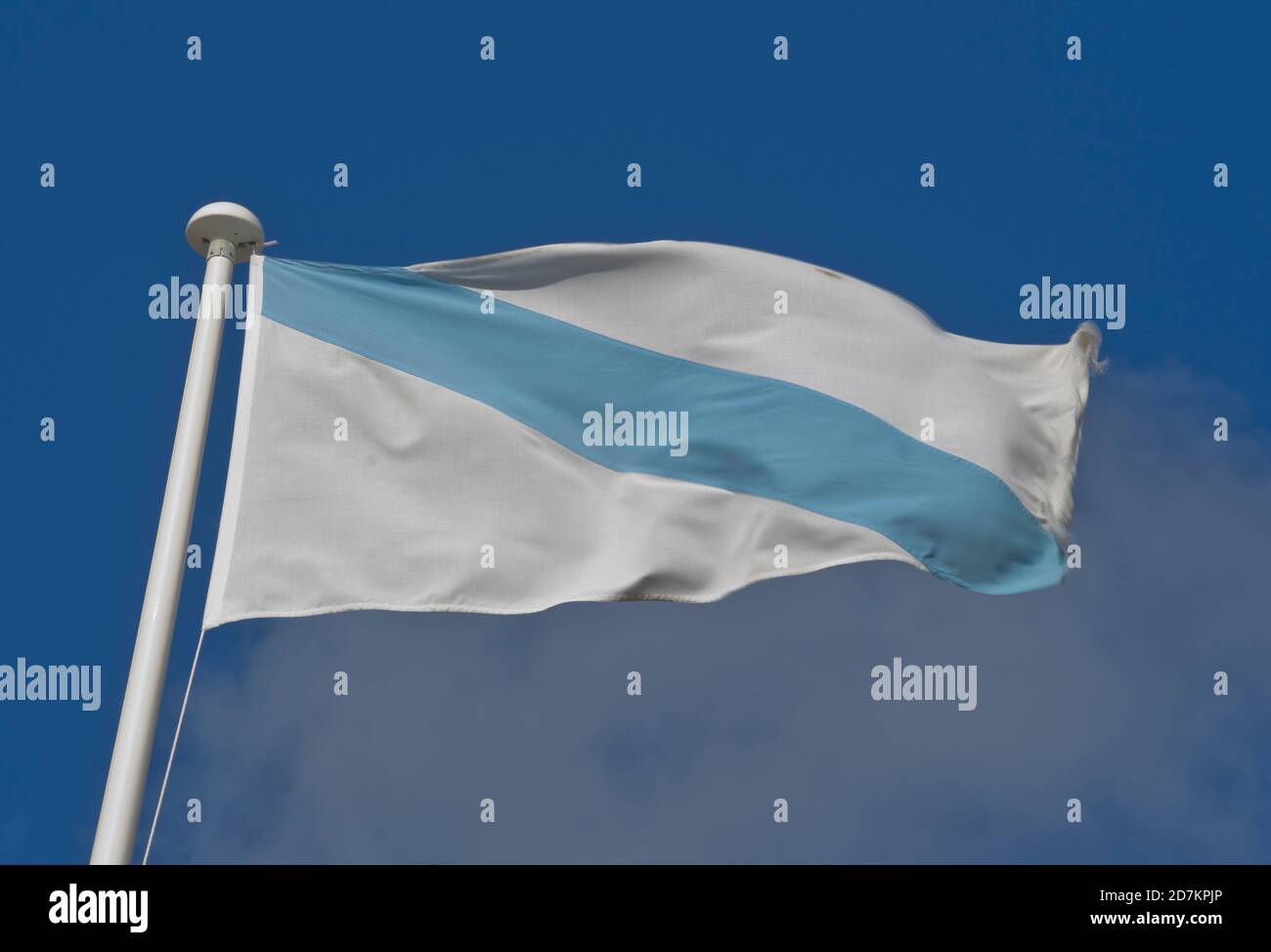 DRAPEAU GALICE 150x90cm - DRAPEAU DE GALICIA - ESPAGNE 90 X 150 Cm Polyester Lég