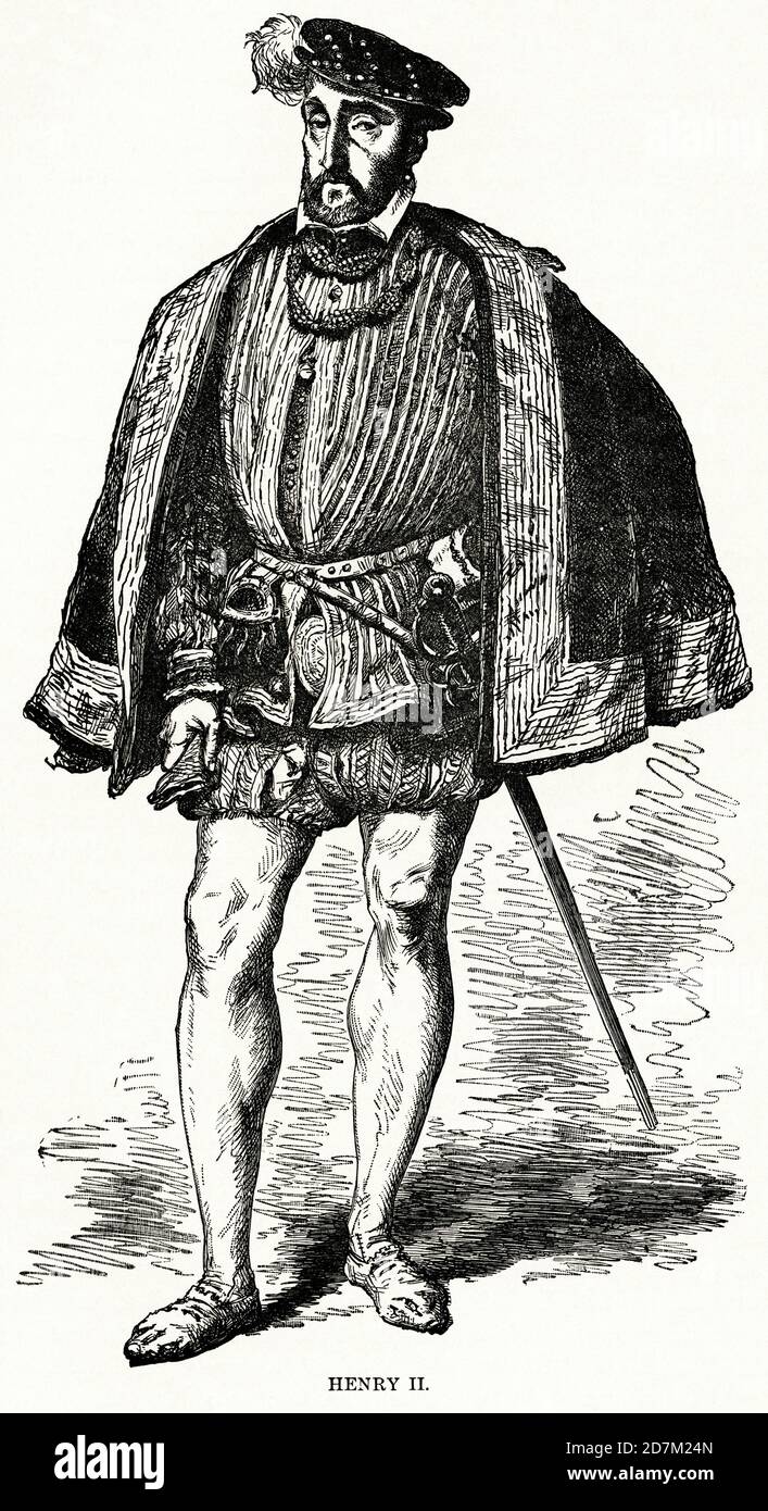 Henry II, Illustration, Histoire du monde de Ridpath, Volume III, par John Clark Ridpath, LL. D., Merrill & Baker Publishers, New York, 1897 Banque D'Images