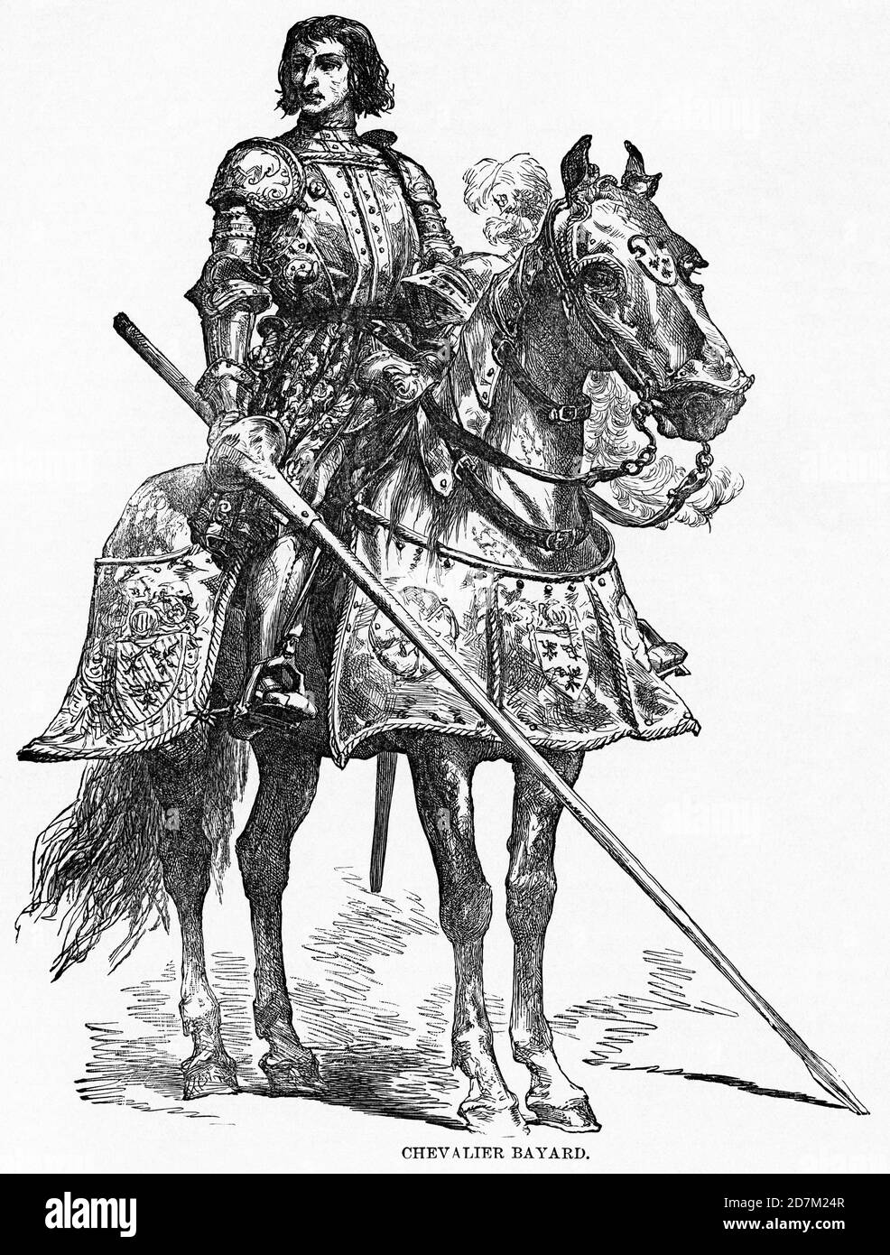 Chevalier Bayard, Histoire du monde de Ridpath, Volume III, par John Clark Ridpath, LL. D., Merrill & Baker Publishers, New York, 1897 Banque D'Images