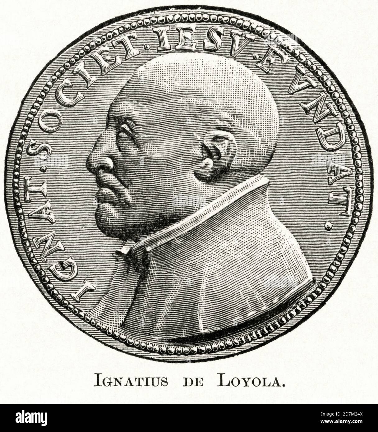 Ignatius de Loyola, Illustration, Histoire du monde de Ridpath, Volume III, par John Clark Ridpath, LL. D., Merrill & Baker Publishers, New York, 1897 Banque D'Images