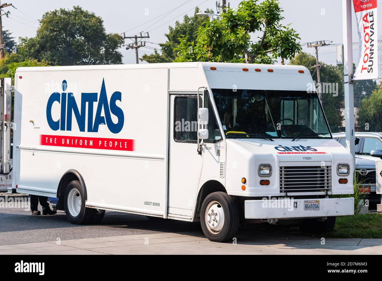 Cintas uniform service truck Banque de photographies et d’images à