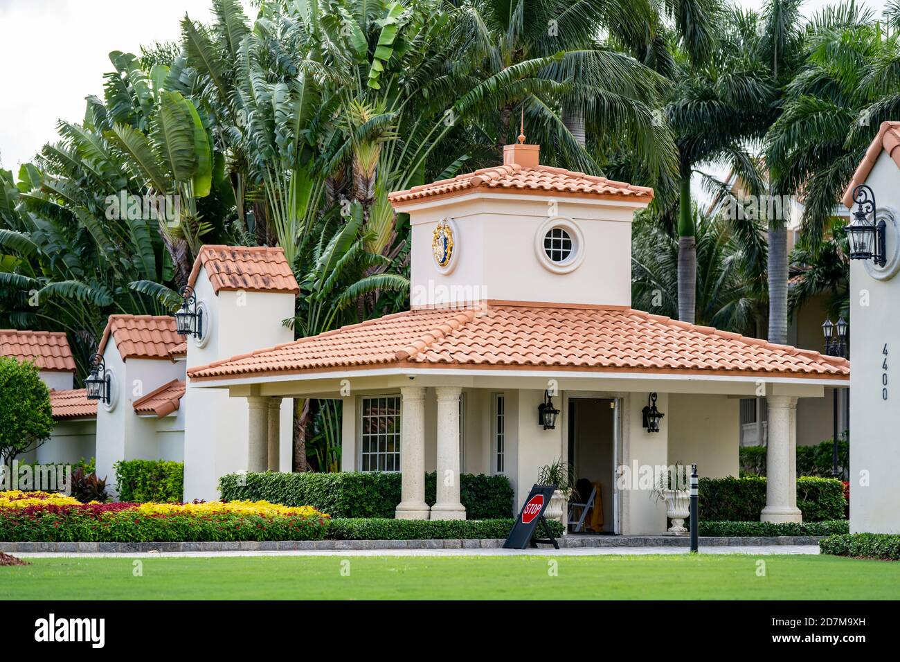 Porte de sécurité de Trump National Doral Miami Banque D'Images