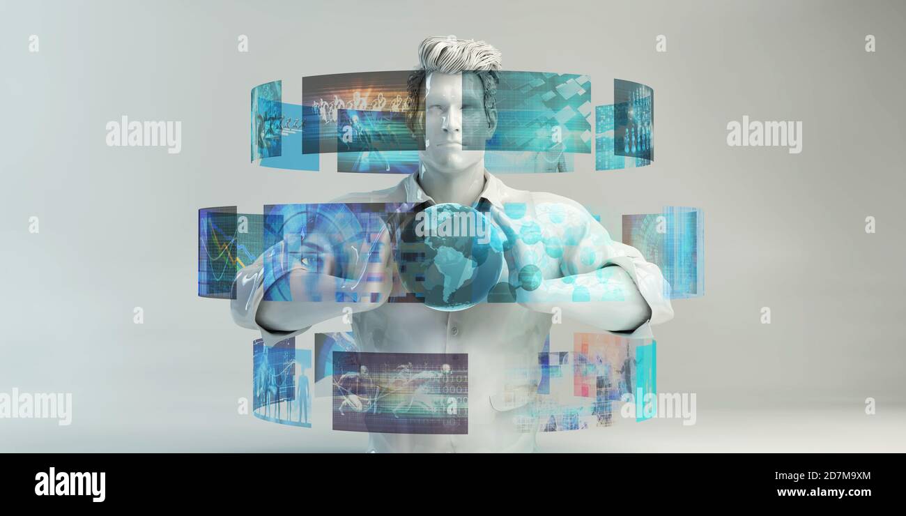 Suivi multimédia et Analyse concurrentielle des technologies du divertissement Banque D'Images