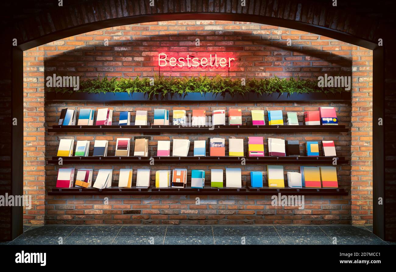 Présentoir de livres le plus vendu Banque D'Images