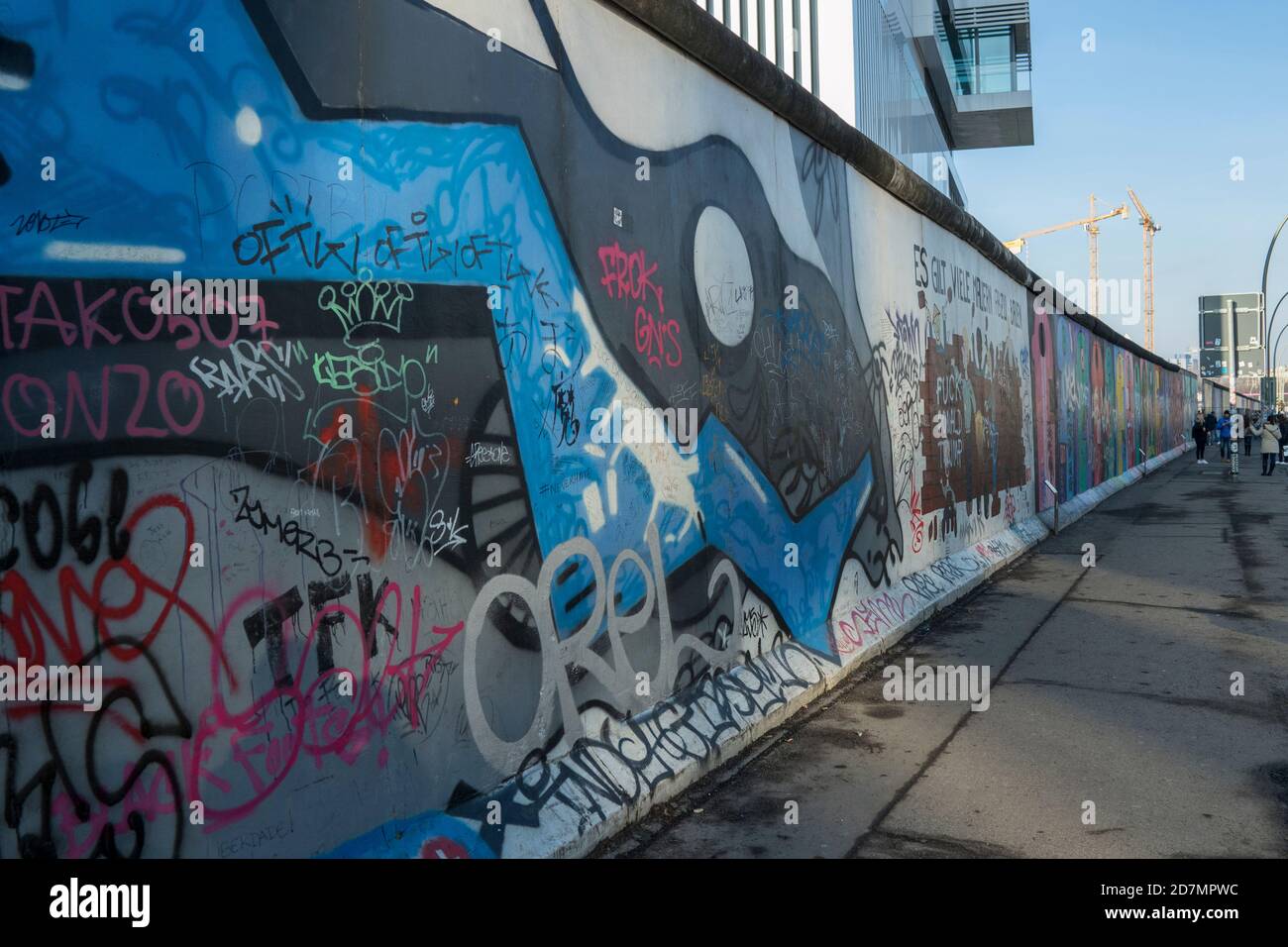 East Side Gallery, Berlin Banque D'Images