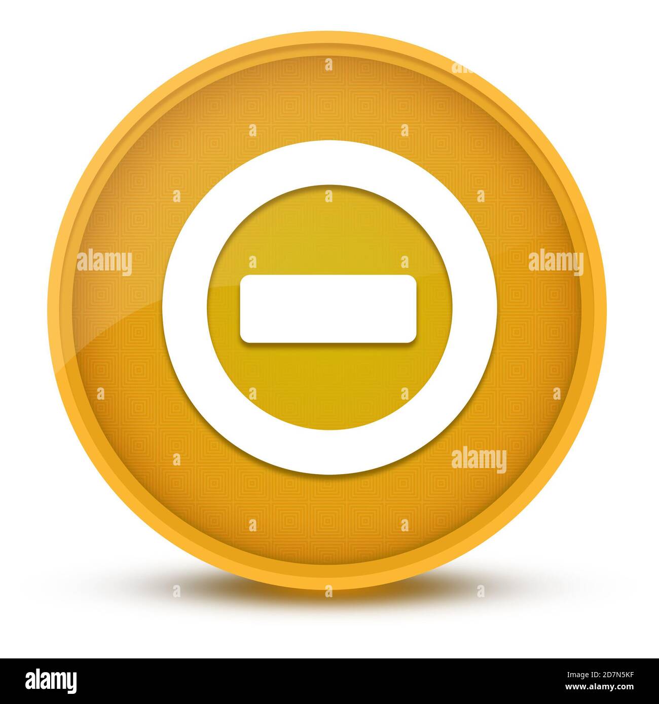 ERREUR luxueux bouton rond jaune brillant illustration abstraite Banque D'Images