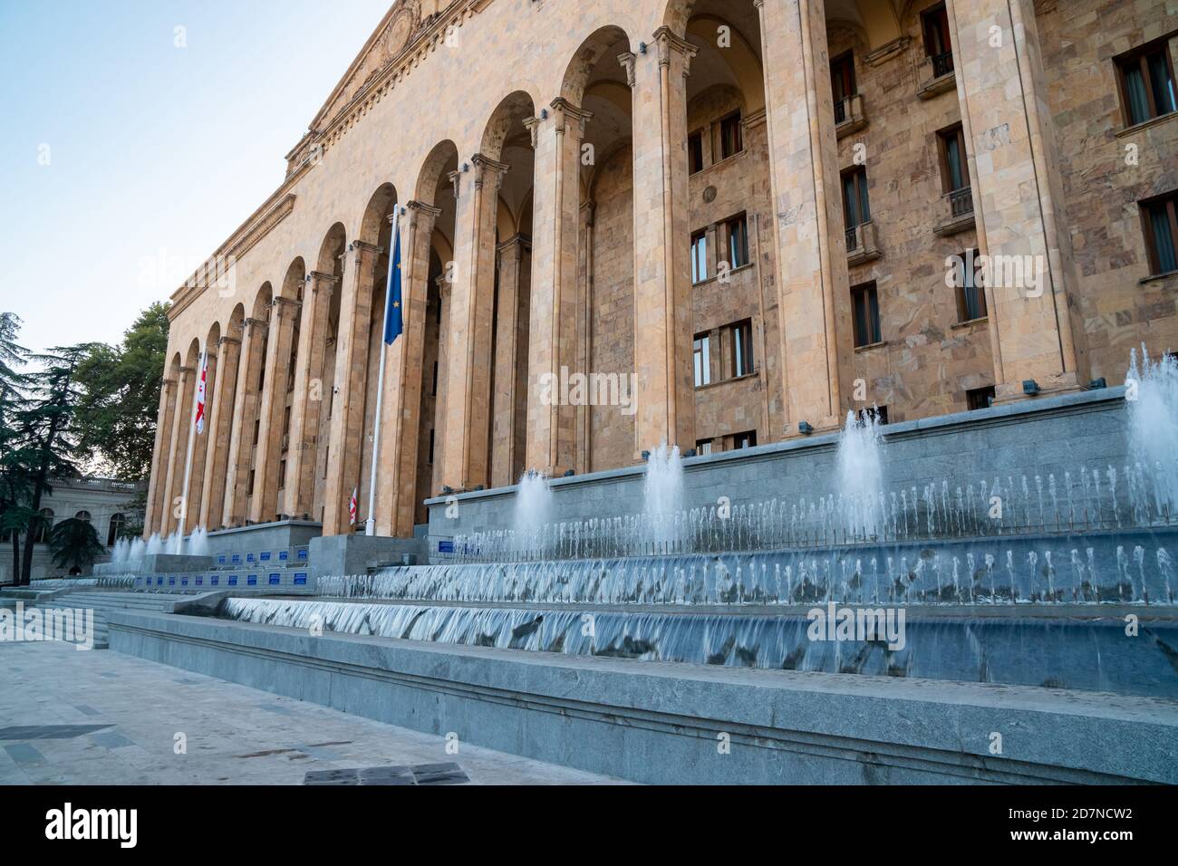 bâtiment du parlement sur l'avenue Rustaveli, Tbilissi, Géorgie Banque D'Images