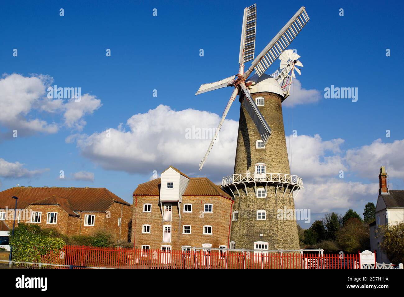 Maud Foster Windmill, Boston, Lincolnshire, Angleterre, Banque D'Images