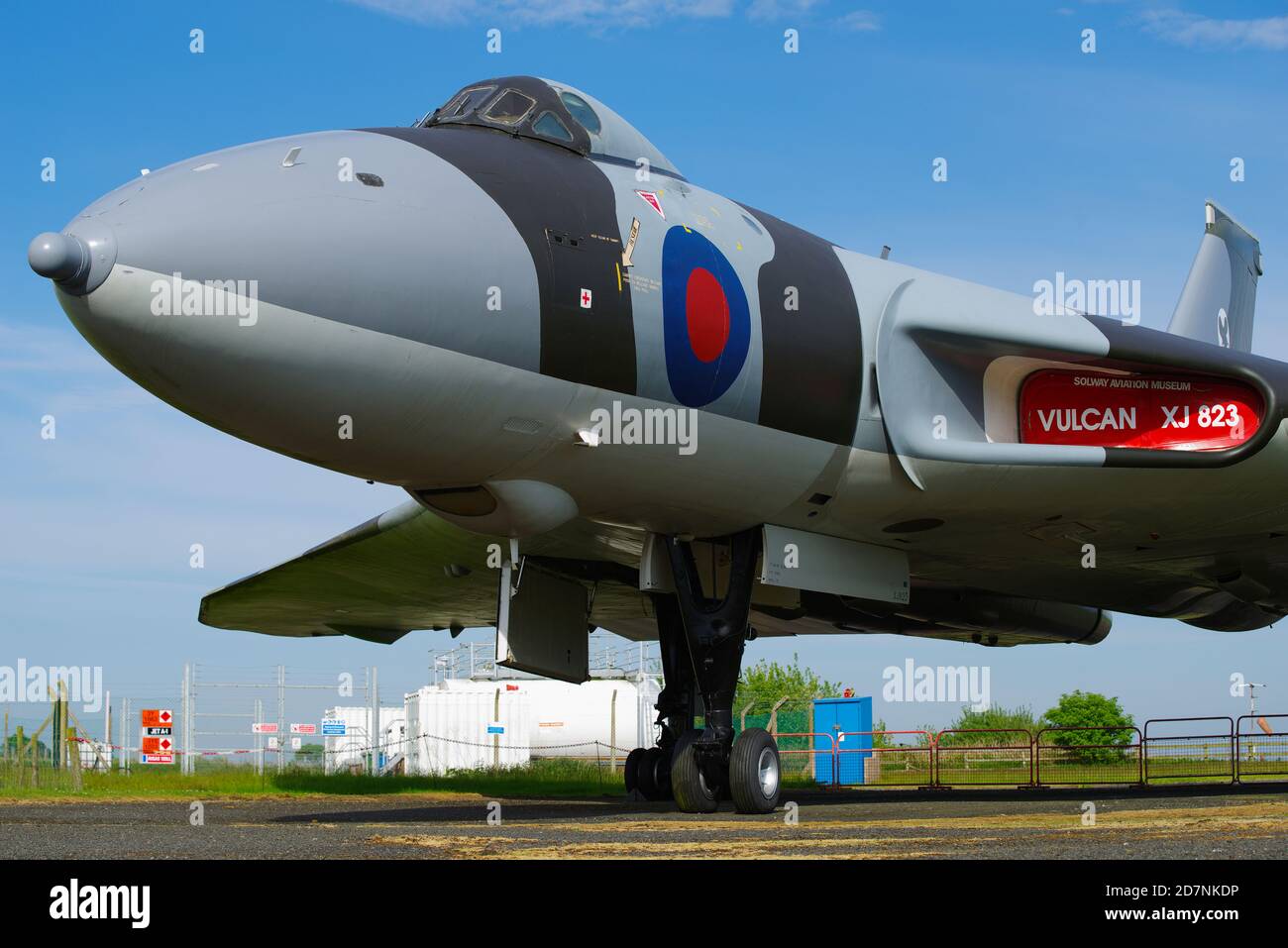 Avro Vulcan B2 XJ823 Solway Aviation Museum, Carlisle, Angleterre. Banque D'Images