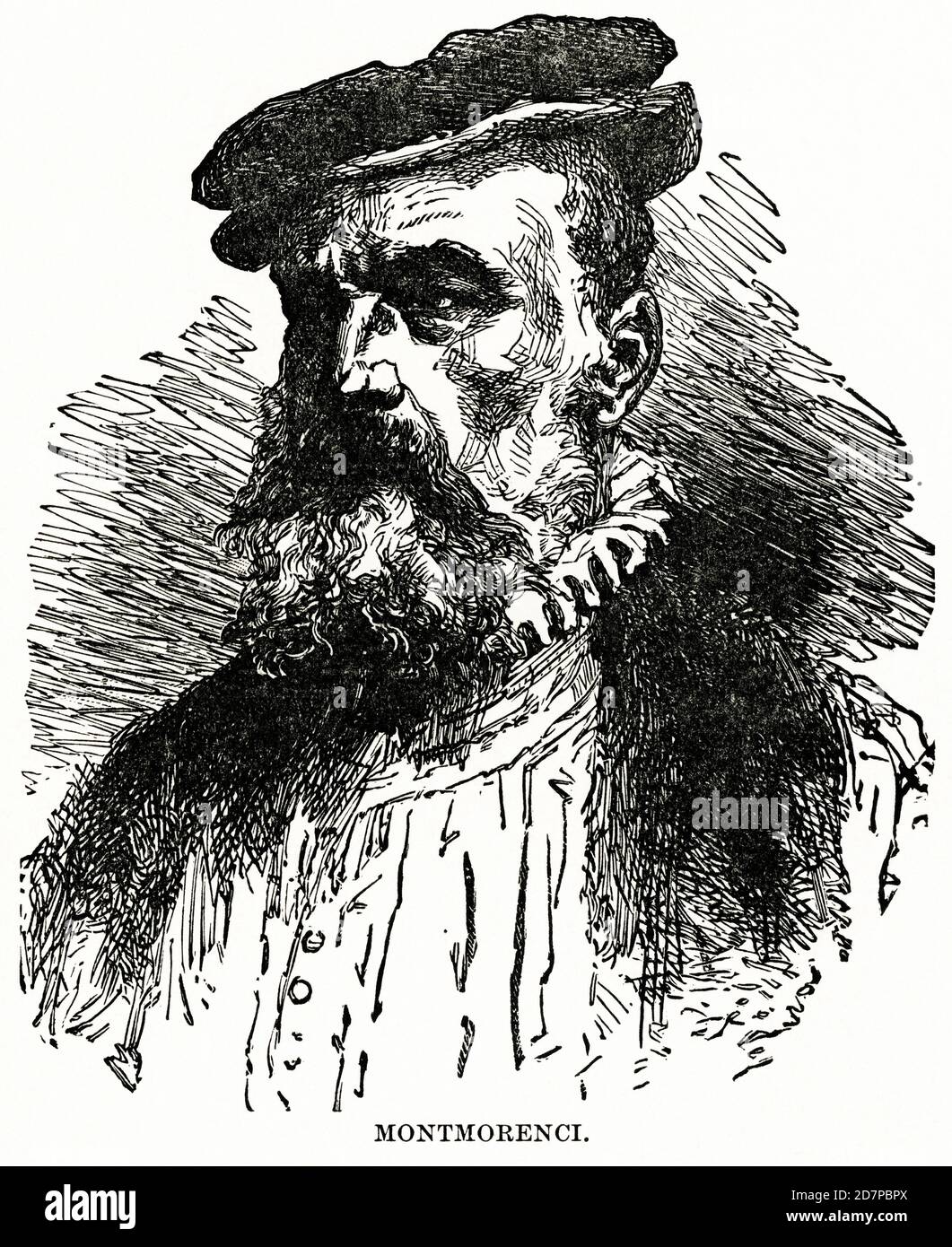 Montmorenci (Anne, duc de Montmorency), Illustration, Ridpath's History of the World, Volume III, par John Clark Ridpath, LL. D., Merrill & Baker Publishers, New York, 1897 Banque D'Images