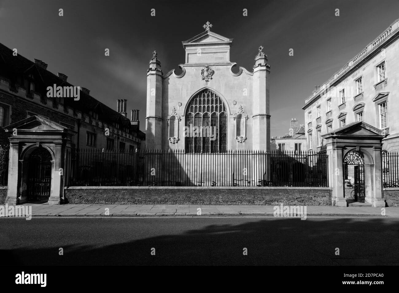 Façade de Peterhouse College, Trumpington Street, Cambridgeshire, Angleterre, Royaume-Uni Banque D'Images