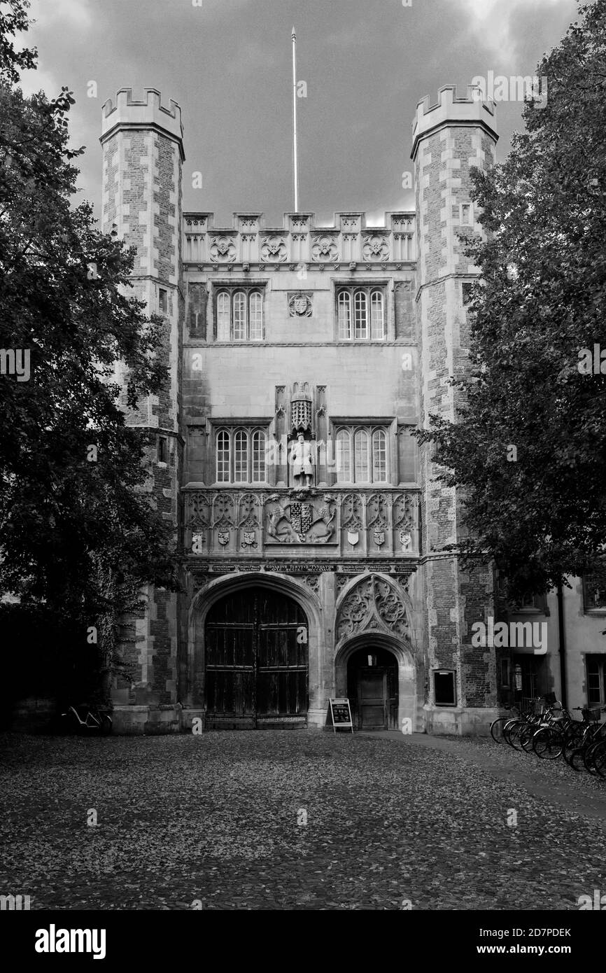 Vue d'été de Trinity College, Cambridge City, Cambridgeshire, Angleterre, Royaume-Uni Banque D'Images
