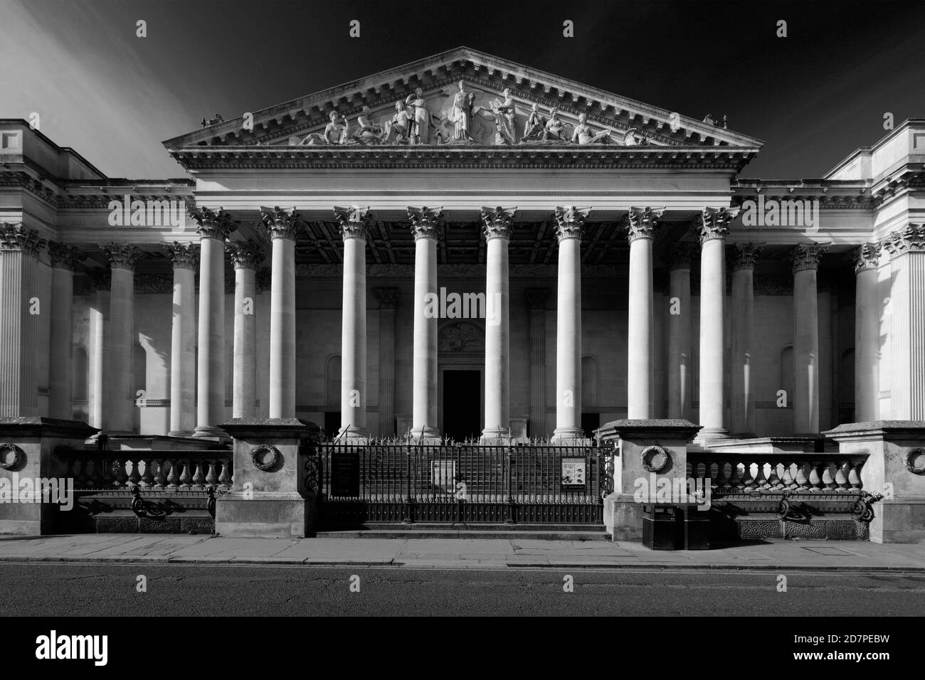 Extérieur du musée Fitzwilliam, Trumpington Street, Cambridge City, Cambridgeshire, Angleterre, Royaume-Uni Banque D'Images