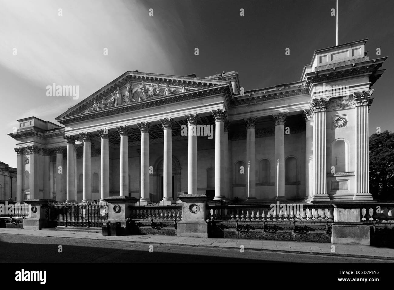 Extérieur du musée Fitzwilliam, Trumpington Street, Cambridge City, Cambridgeshire, Angleterre, Royaume-Uni Banque D'Images