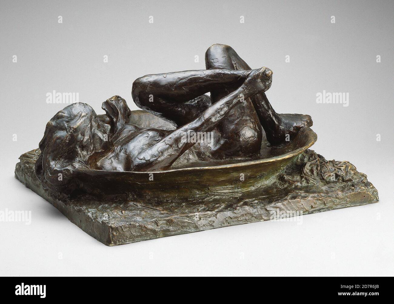 The Tub - modelé en 1889; (moulé en 1919/21)Edgar Degas; Français; 1834-1917 (Bronze) Banque D'Images