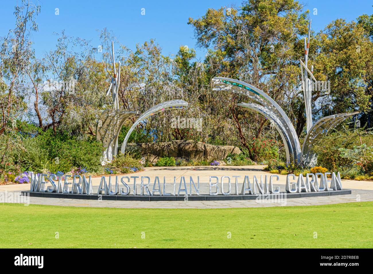 Entrée au jardin botanique de l'Australie occidentale à Kings Park, Perth, Australie occidentale, Australie Banque D'Images