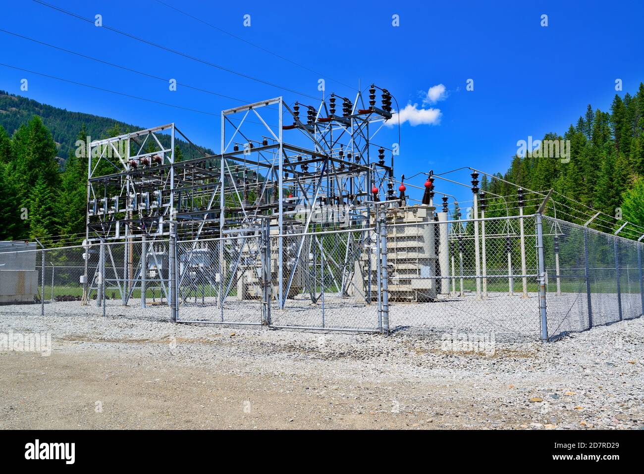 Sous-station d'alimentation Banque D'Images