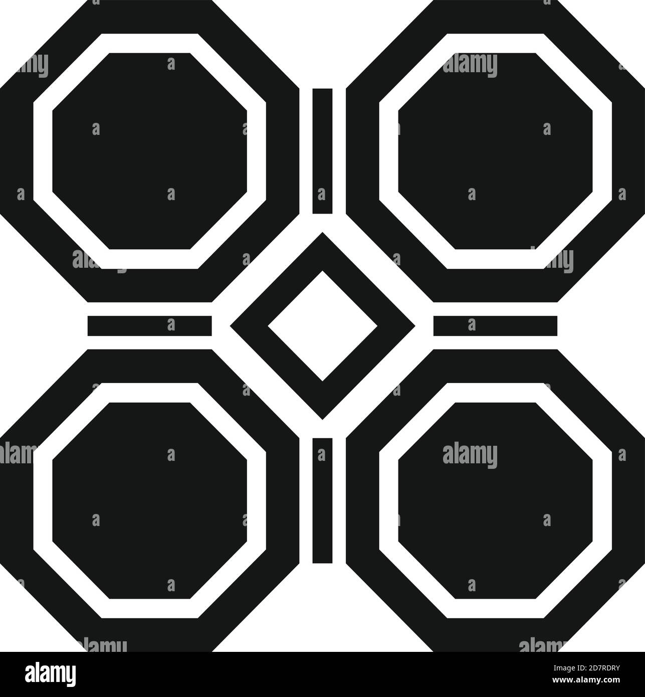 Icône de revêtement de jardin. Illustration simple de l'icône de vecteur de pavage de jardin pour la conception de la toile isolée sur fond blanc Illustration de Vecteur