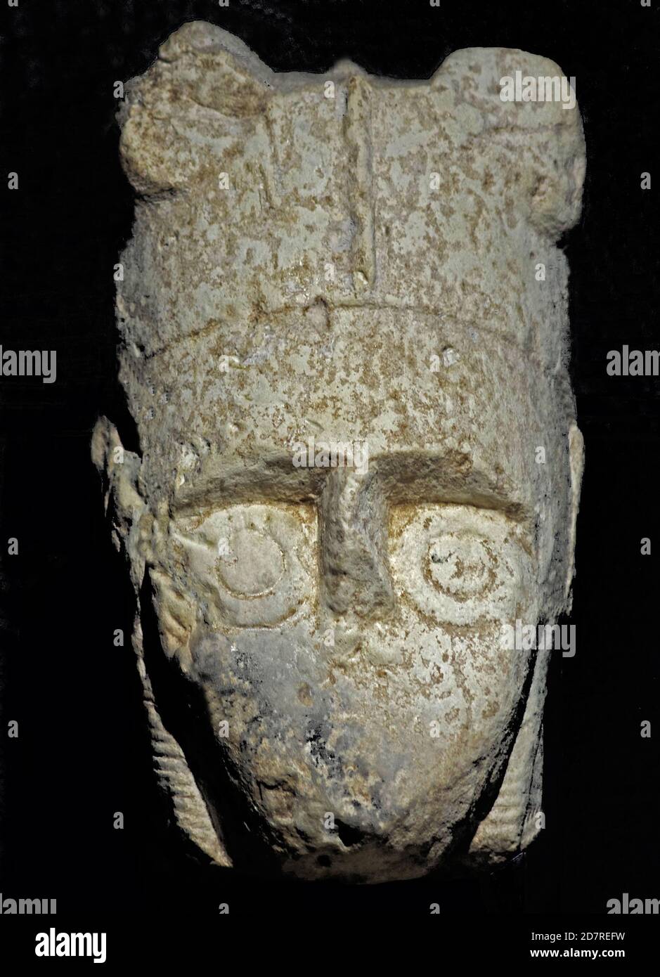 Sardaigne. Statue de géant du musée archéologique de Monte Prama Banque D'Images