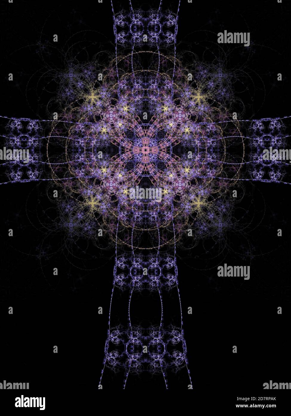 Design abstrait de croix gothique Banque D'Images