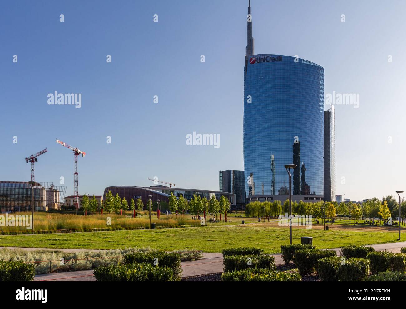 Cityscapes de Mian, Italie Banque D'Images