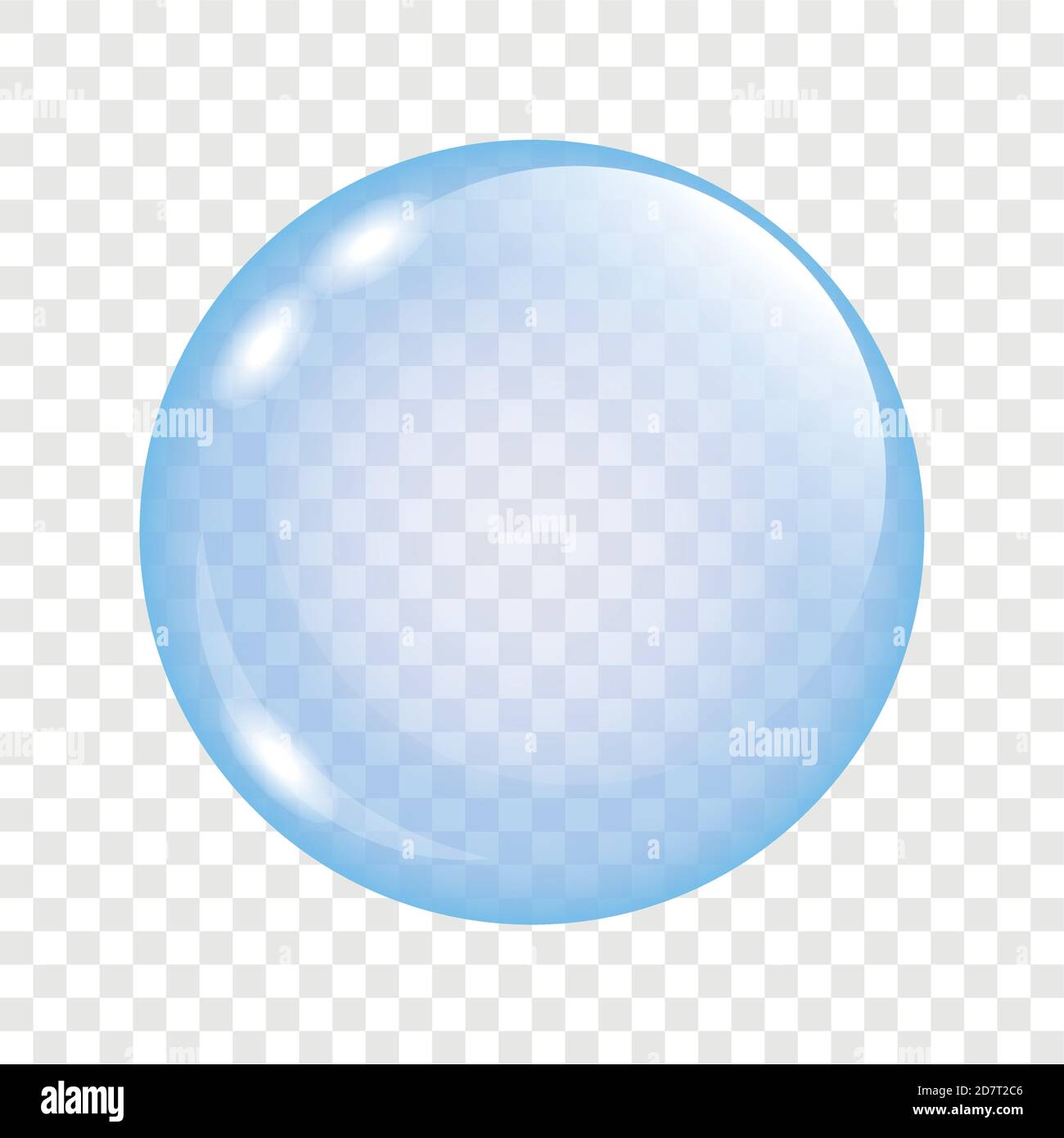 Illustration vectorielle isolée à bulles de savon transparentes bleues EPS10 Illustration de Vecteur