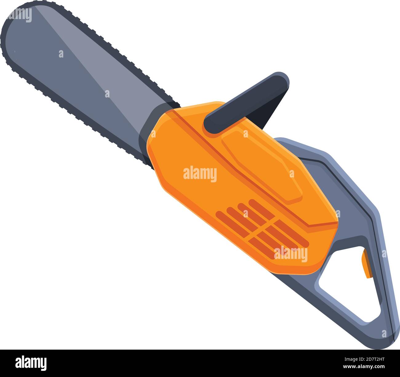 Icône de tronçonneuse électrique. Dessin animé d'une icône de vecteur de tronçonneuse électrique pour la conception de sites Web isolée sur fond blanc Illustration de Vecteur