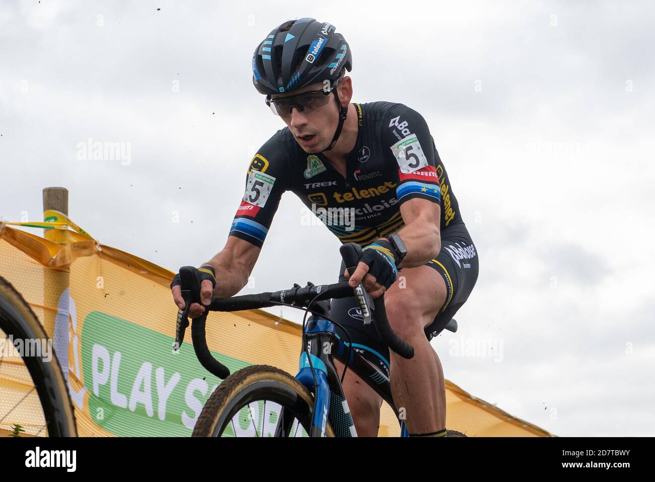 RUDDERVOORDE, BELGIQUE - OCTOBRE 24: VAN DER HAAR Lars pendant le Cyclocross Superprestige le 24 octobre 2020 à Ruddervoorde, Belgique (photo de Jos Kafoe/Orange Pictures)VAN DER HAAR Lars Banque D'Images