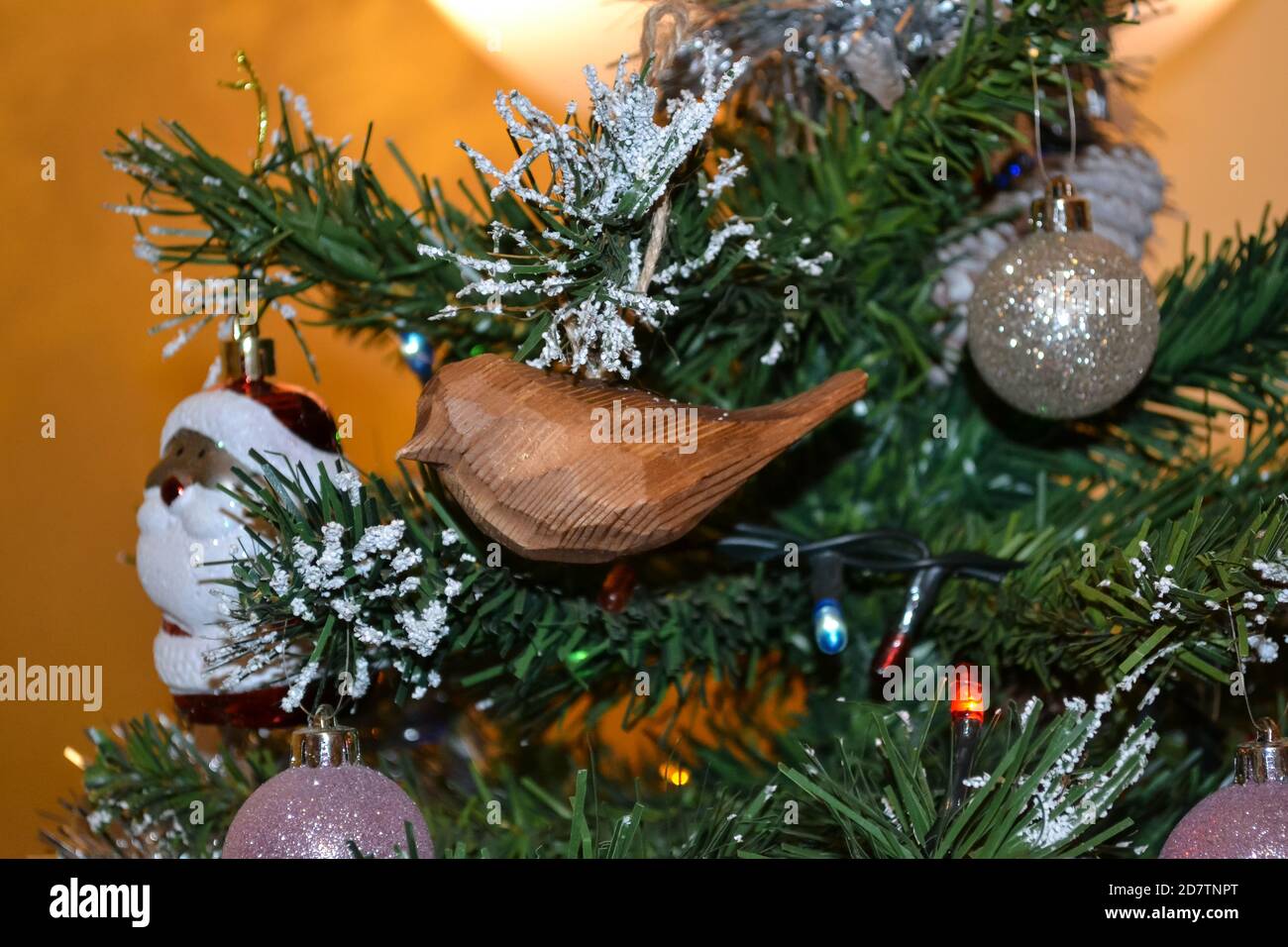 Décorations de Noël dans une maison typiquement italienne. Banque D'Images