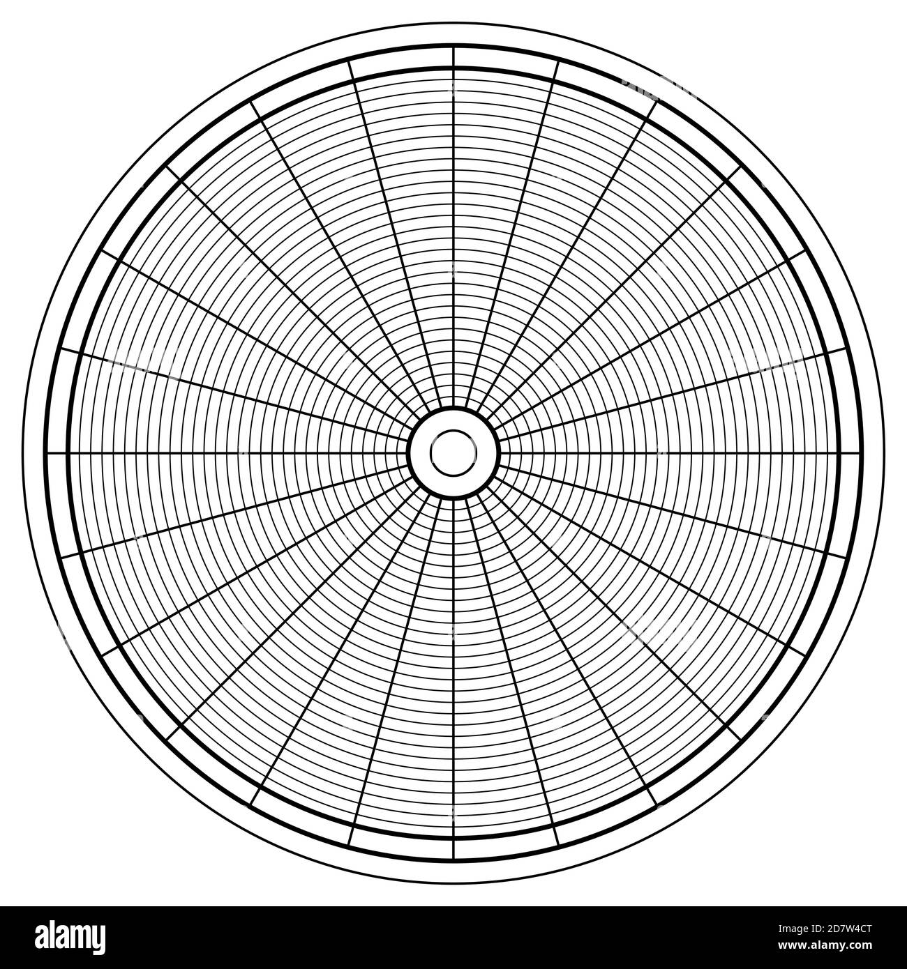 Illustration du diagramme de cercle horaire abstrait Illustration de Vecteur