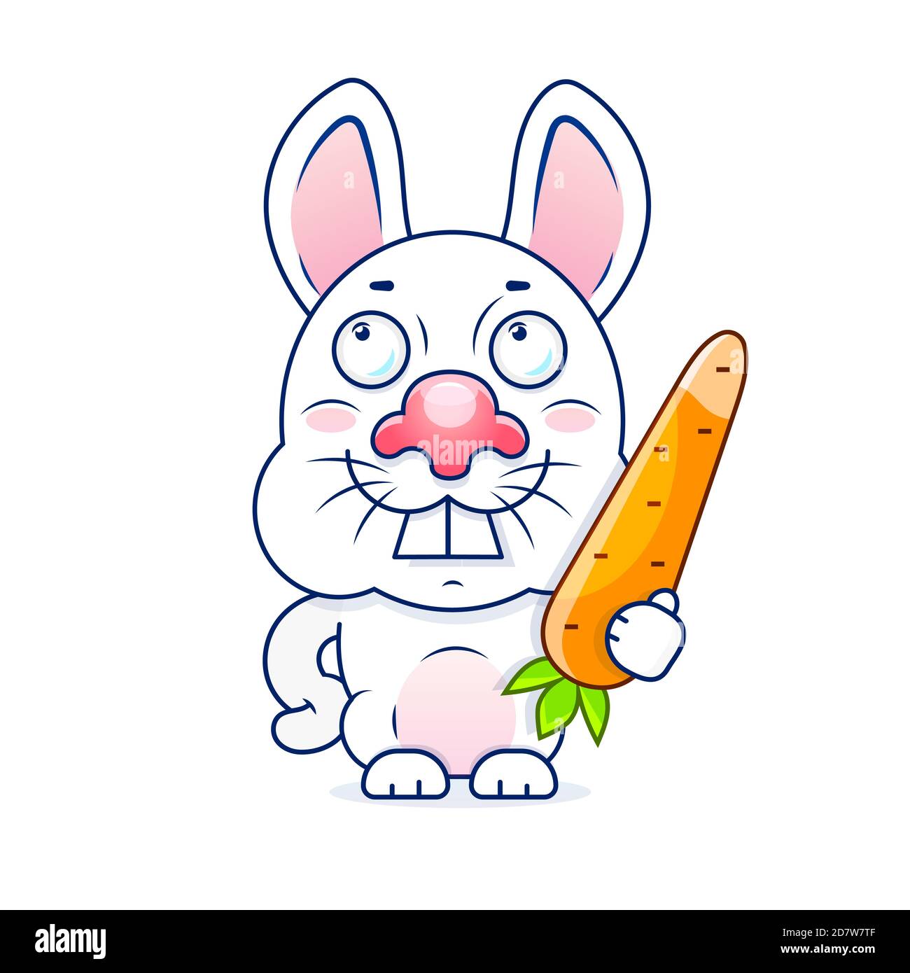 Illustration vectorielle adorable motif lapin. Imprimé lapin, enfant Illustration de Vecteur