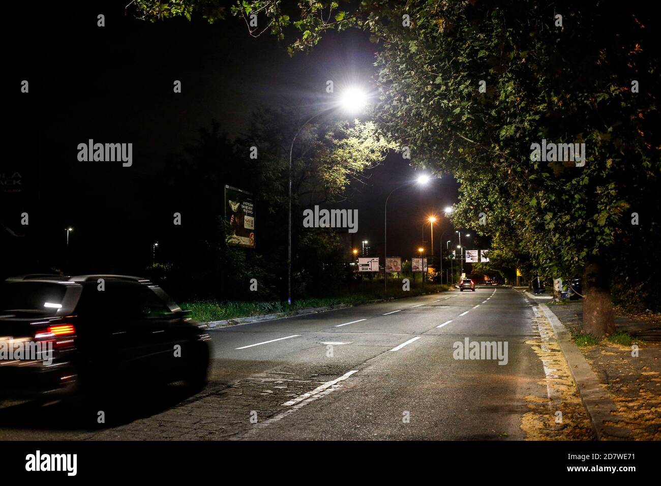 Rome, Italie. 23 octobre 2020. Couvre-feu à Rome carrés et rues vides, sur la photo: Viale Palmiro Togliatti crédit: Agence de photo indépendante/Alamy Live News Banque D'Images