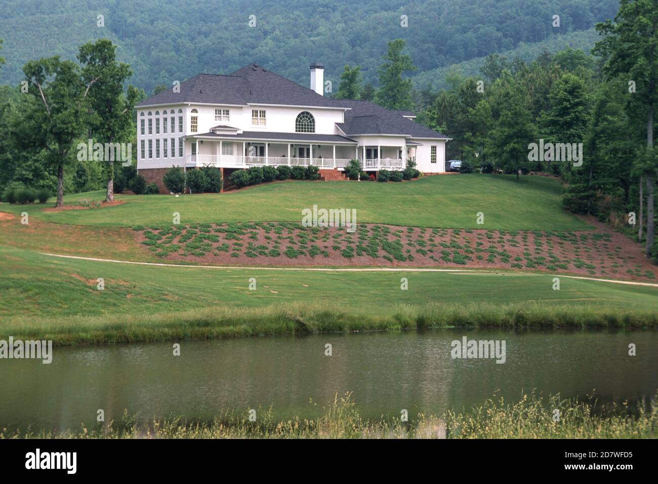 Maison de style plantations en Géorgie, USA Banque D'Images