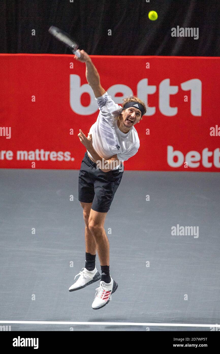 Alexander ZVEREV (GER), action, serve, tennis, bett1HULKS Championship 2020, ATP 250 Tournoi le 22 octobre 2020 à Koeln/Allemagne. Â | utilisation dans le monde entier Banque D'Images