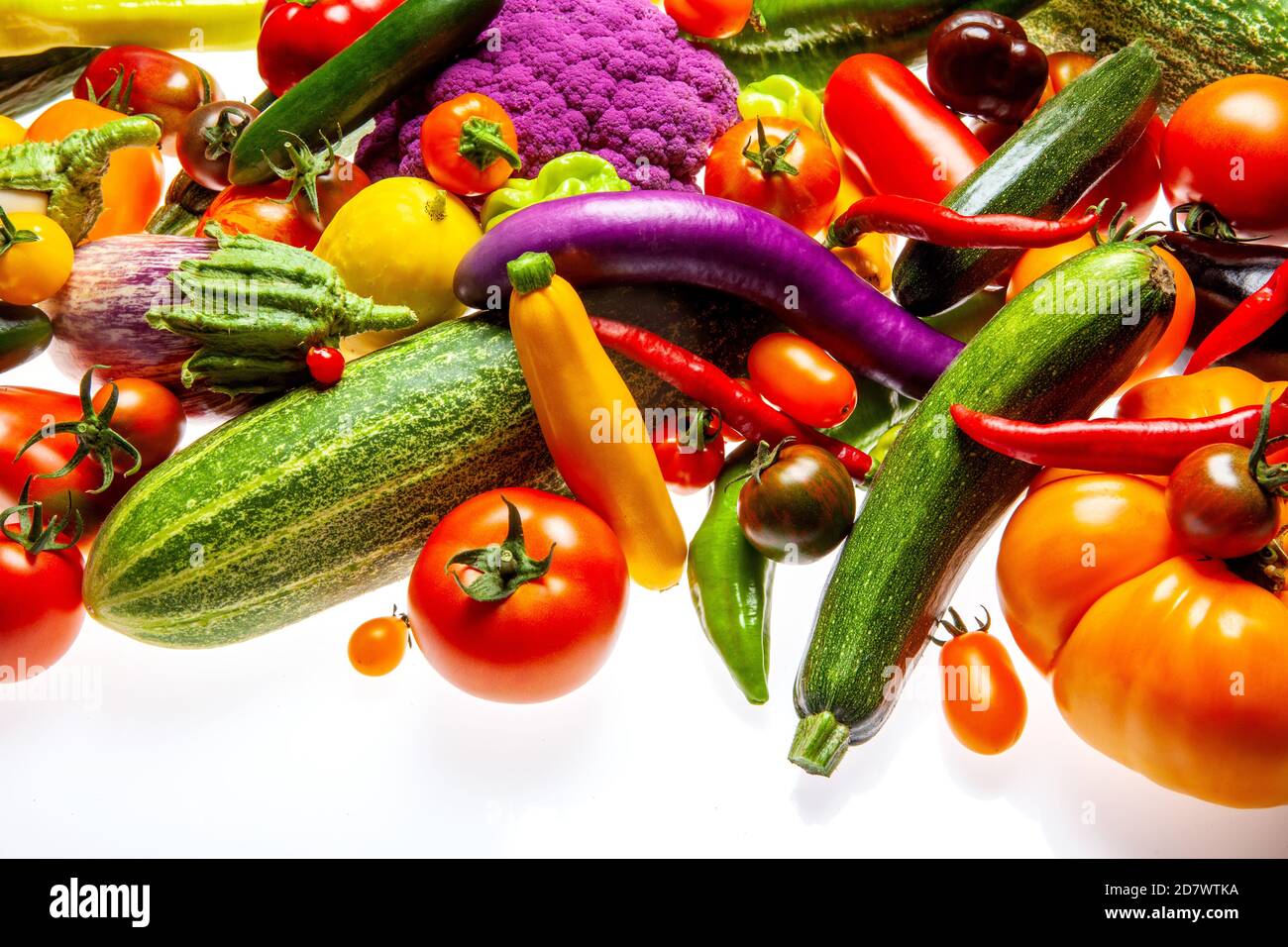 Bäckerei, Bärnten und Verkauf. Légumes frais colorés Banque D'Images