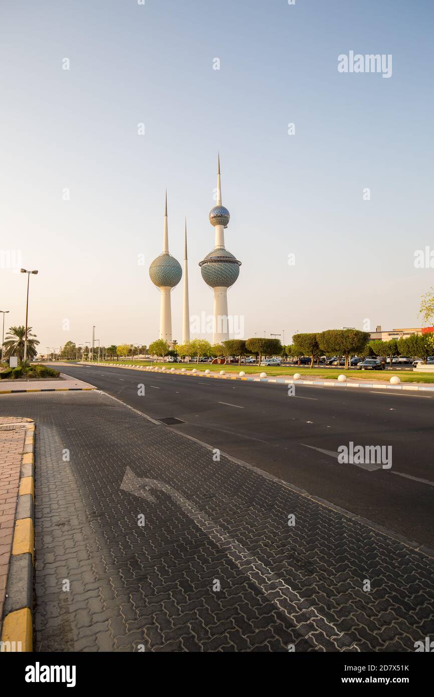 KOWEÏT; - 03 août; 2017: Tours du Koweït Banque D'Images
