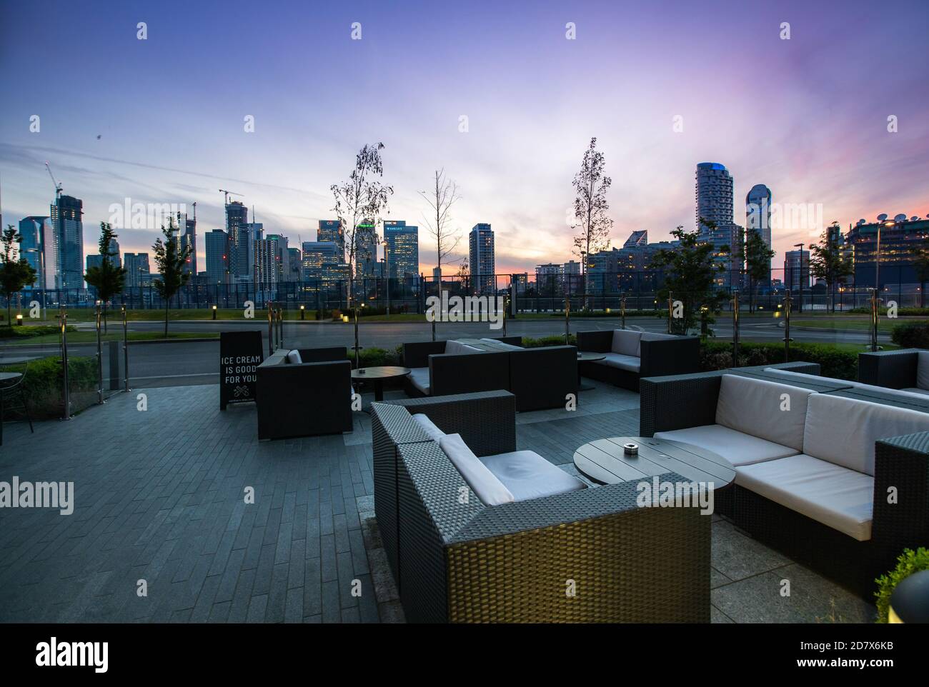 Londres Royaume-Uni - 15 mai 2019: Vue de VIP l'hôtel InterContinental à O2 North Greewhich regardant Canary Wharf Banque D'Images