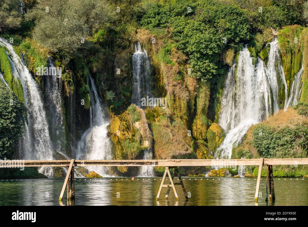Cascade de Kravica sur la rivière Trebizat, Bosnie-Herzégovine Banque D'Images