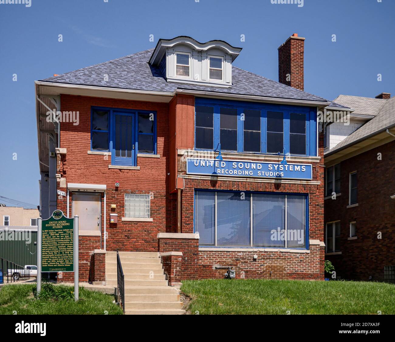 United Sound System a été lancé par Jame Siracuse à Detroit, au Michigan Banque D'Images