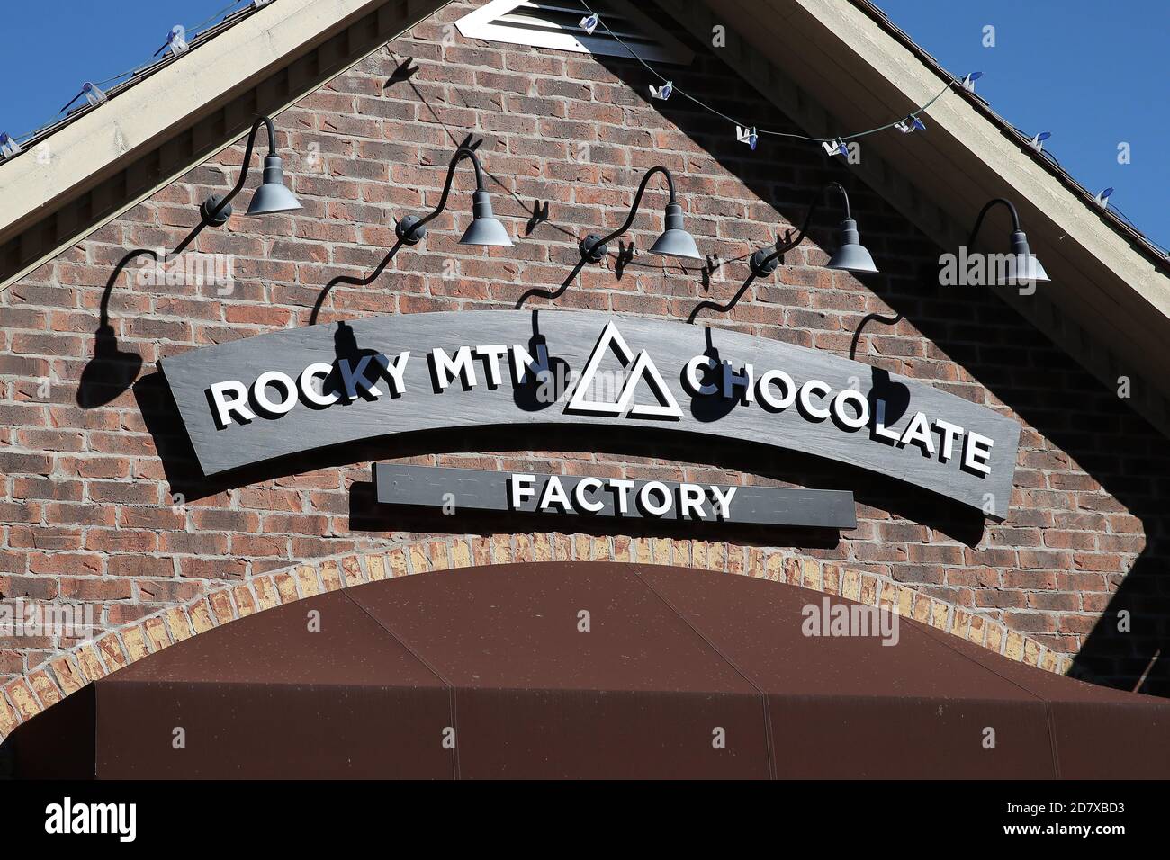17 octobre 2020 - Collinwood Ontario Canada. Blue Mountain Village - Rocky MTN Chocolate Factory. Luke Durda/Alamy Banque D'Images