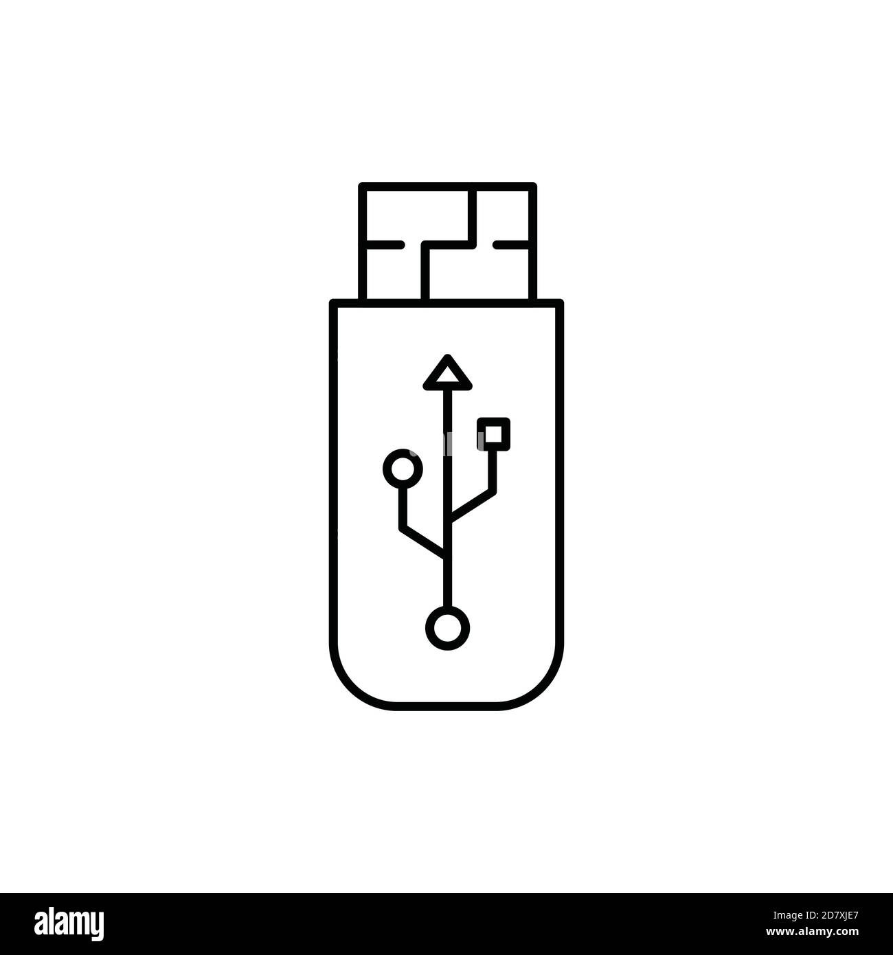 clé usb ou clé usb icône isolée unique avec ligne ou style de contour Illustration de Vecteur clé usb ou clé usb icône isolée unique avec ligne ou style de contour Illustration de Vecteur