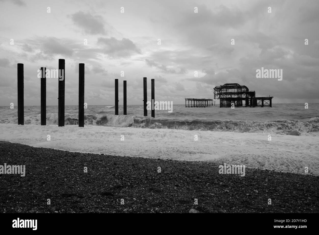 Brighton West Pier Banque D'Images