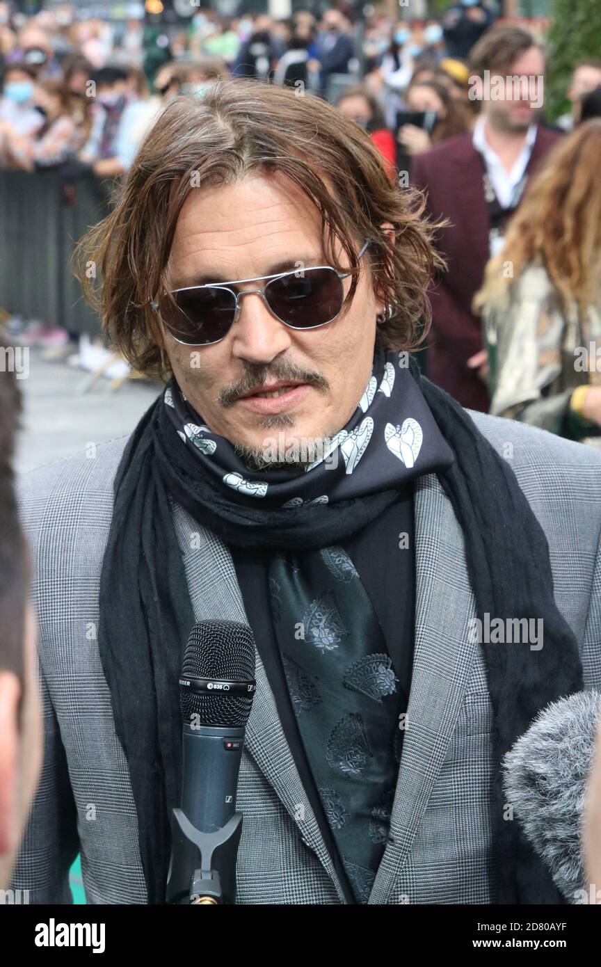Johnny Depp assiste à la première « Crock of Gold: Quelques tours avec Shane McGowan » lors du 16e Festival du film de Zurich à Kino Corso le 02 octobre 2020 à Zurich, en Suisse. Banque D'Images