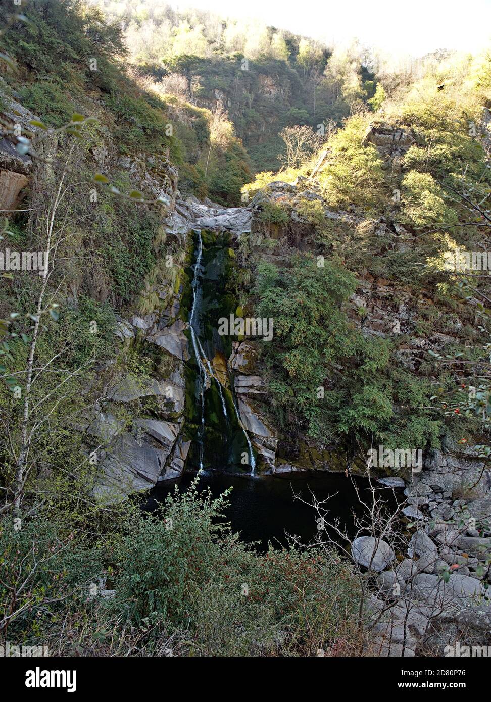 Chutes d'eau à la Cummbrecita, province de Cordoue, Argentine Banque D'Images