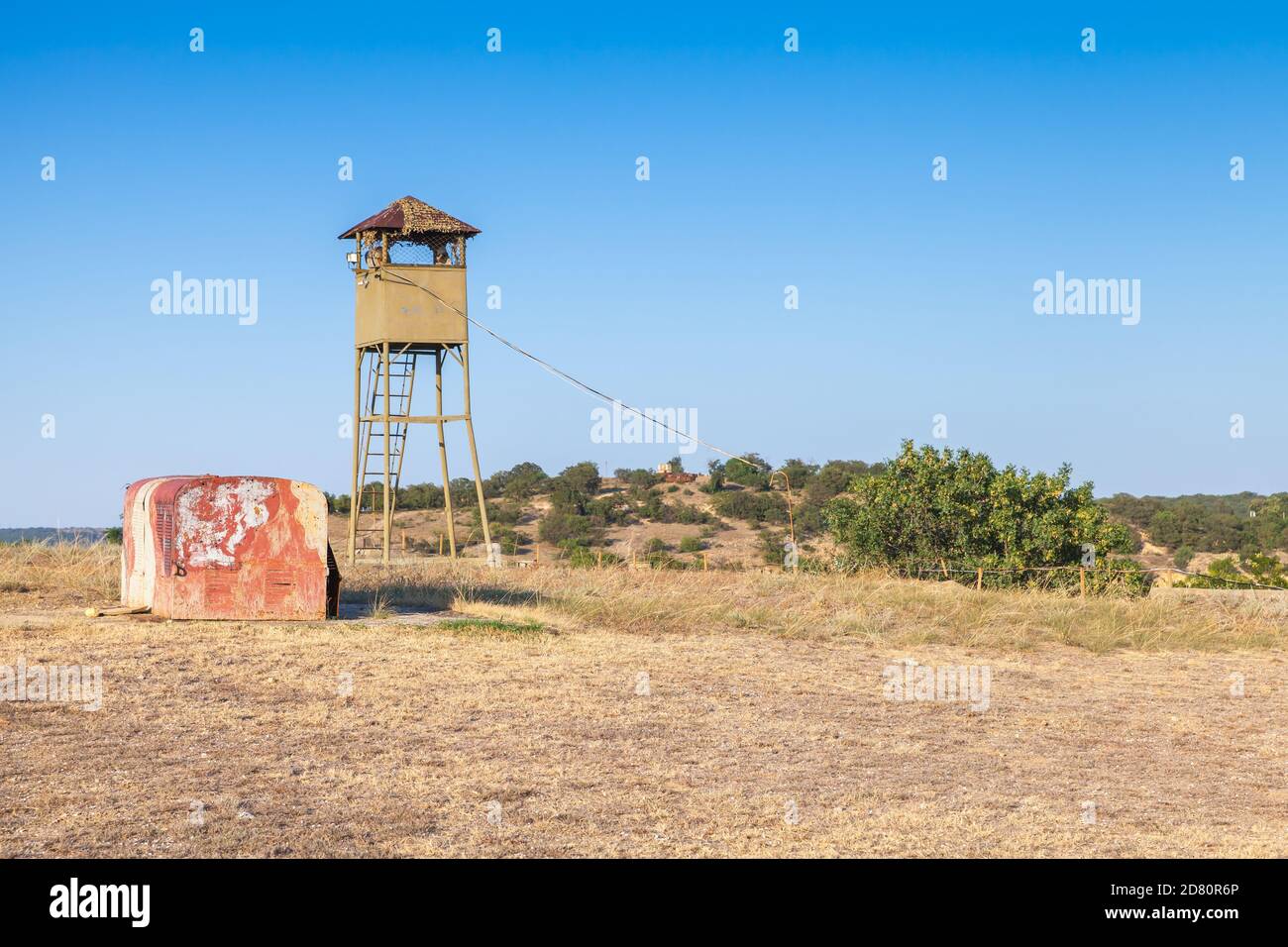 Tour de surveillance militaire de la batterie blindée 30. Unité militaire soviétique qui a été importante dans la défense de Sébastopol 1941-1942 pendant la Seconde Guerre mondiale Banque D'Images