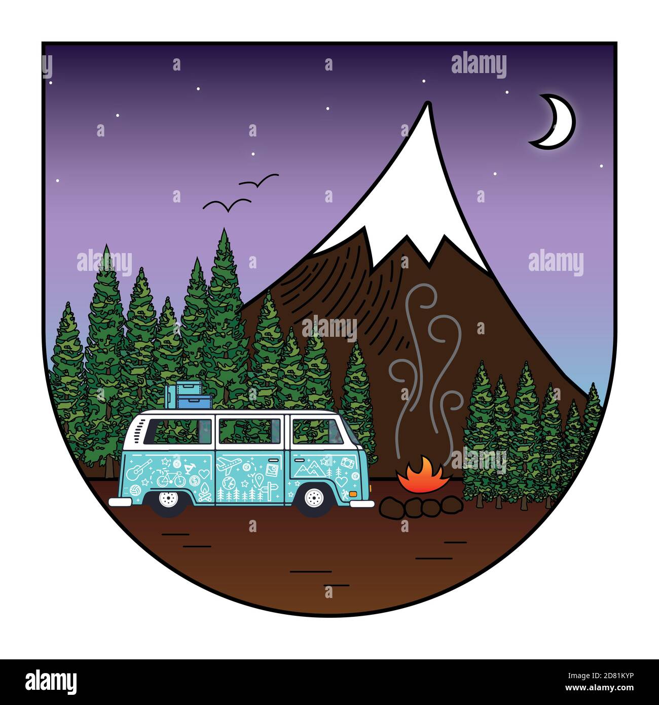 Feu de camp Banque D'Images