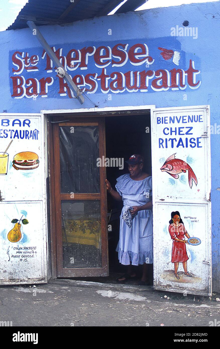 Bar et restaurant Ste Therese à Port-au-Prince Banque D'Images