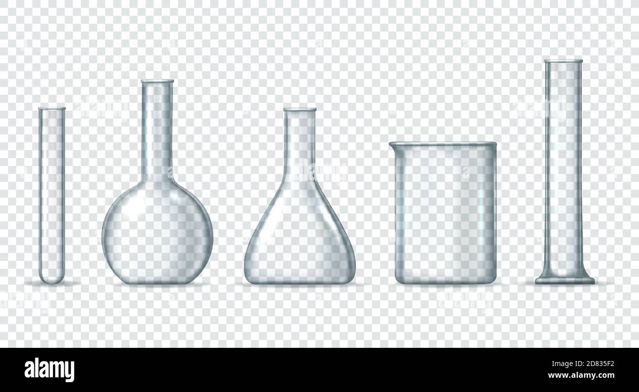 Équipement de laboratoire en verre Illustration de Vecteur